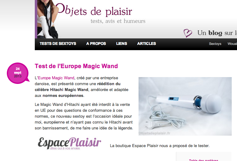 Europe Magic Wand tester: 4 ud af 5 stjerner